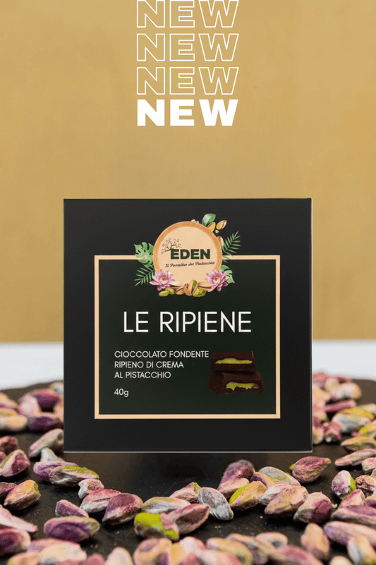Le Ripiene - Cioccolato Fondente Ripieno Pistacchio 40g