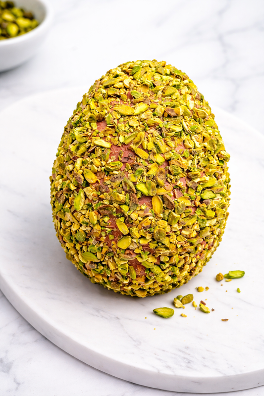 Uovo di Pasqua Fragola e Pistacchio con Crema al Pistacchio